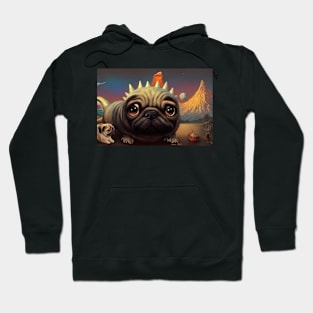 Gus the Pugosaurus Hoodie